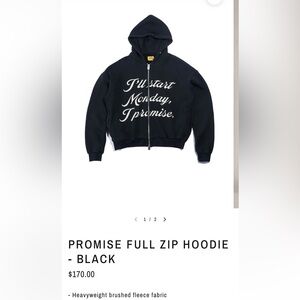 **BRAND NEW**Diet Starts Monday Men’s zip-up hoodie